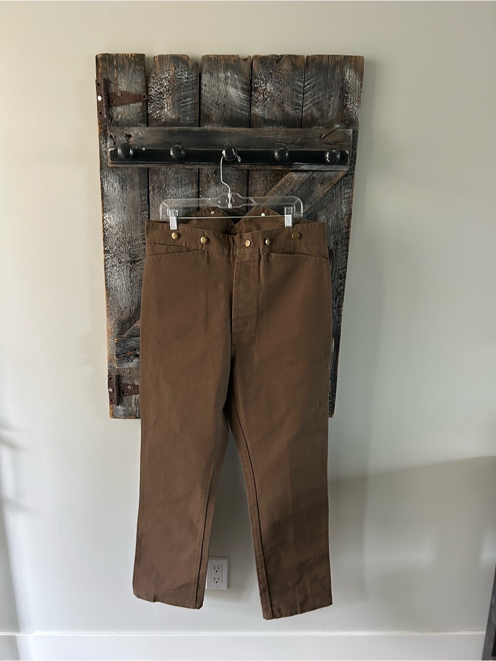 Men's Frontier Classics Brown Work-Style Straight Leg Pants